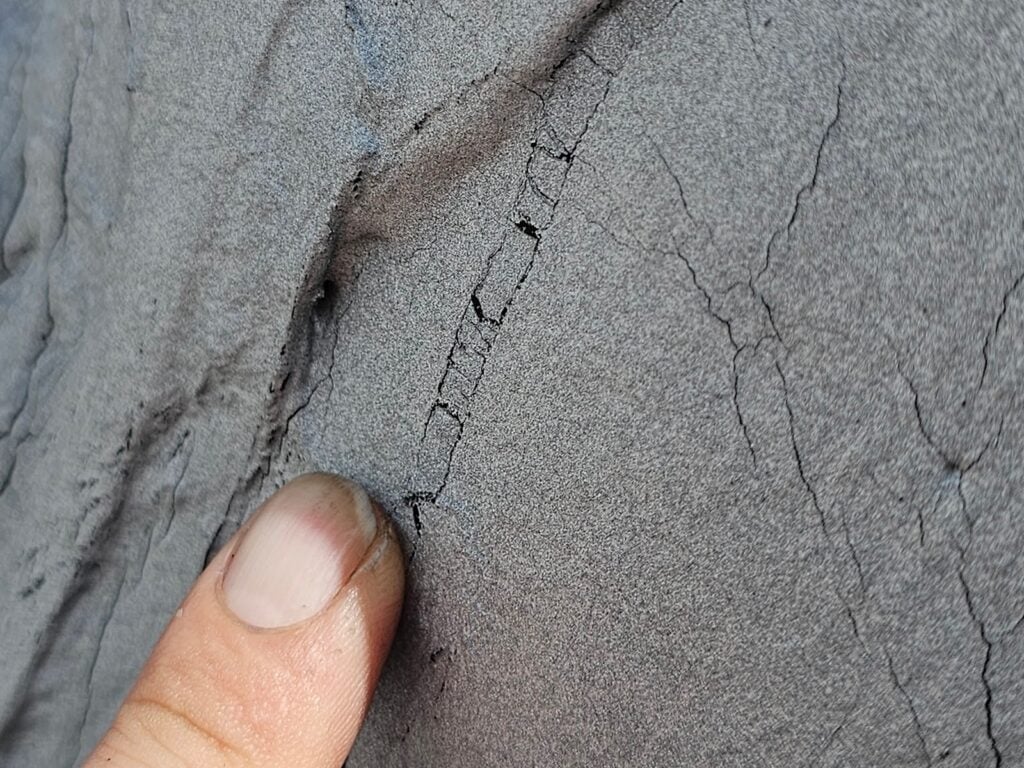 defect that goes back prior to the coating