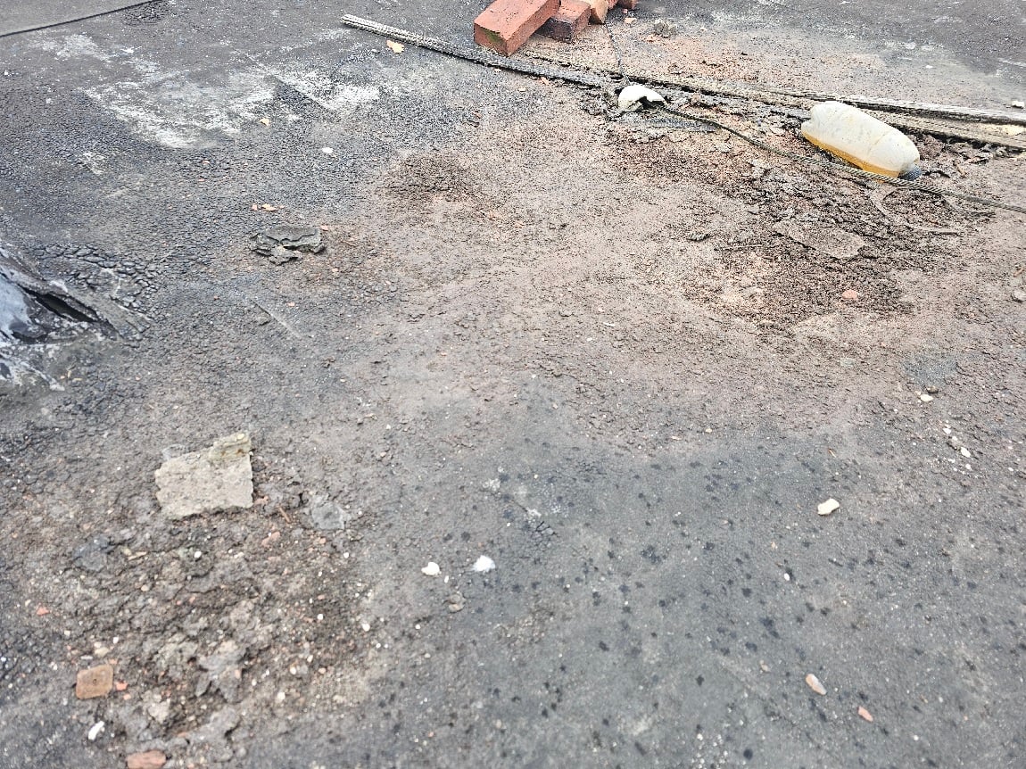Georgetown historic rowhouse flat roof repair with parapet wall and coping stone work
