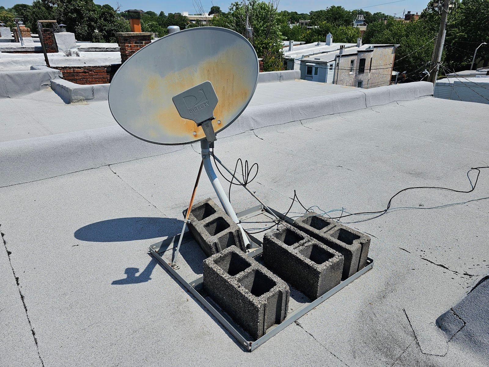Rooftop Satellite Sleds installation in Washington DC