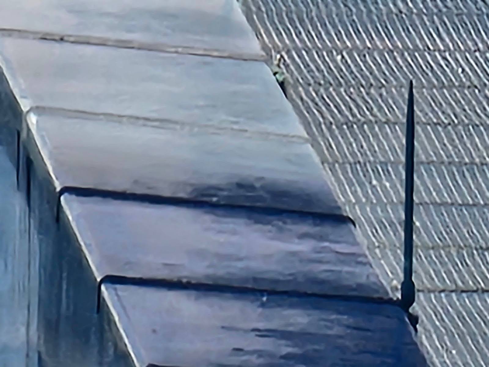 coping was built with many smaller pieces of seamed metals