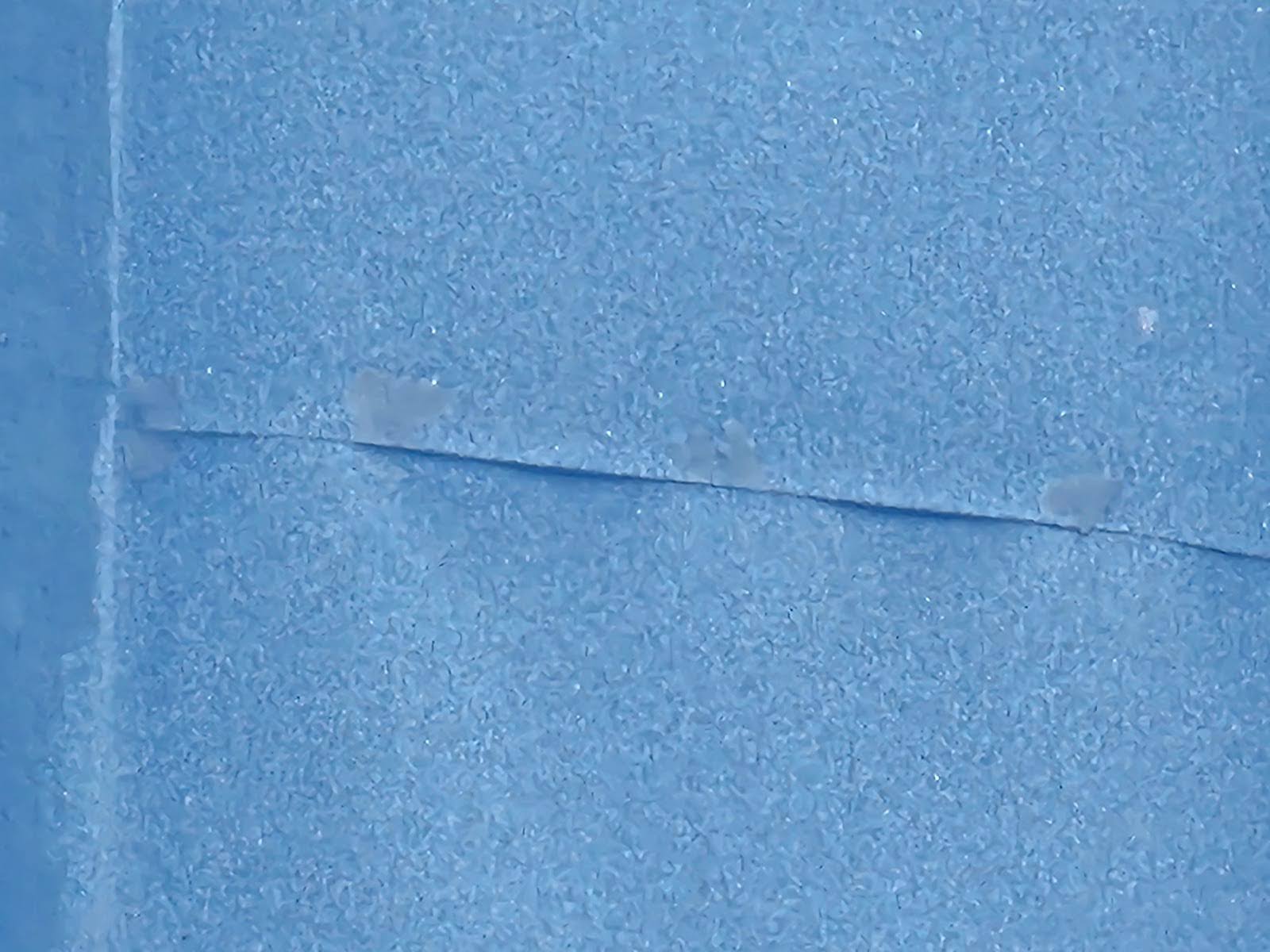 unsealed lap joints where the top of the lower layers are covered