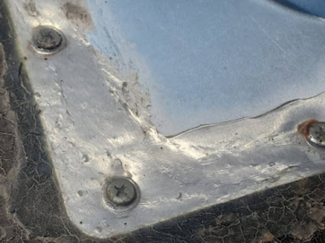 Nail heads area of oxidation