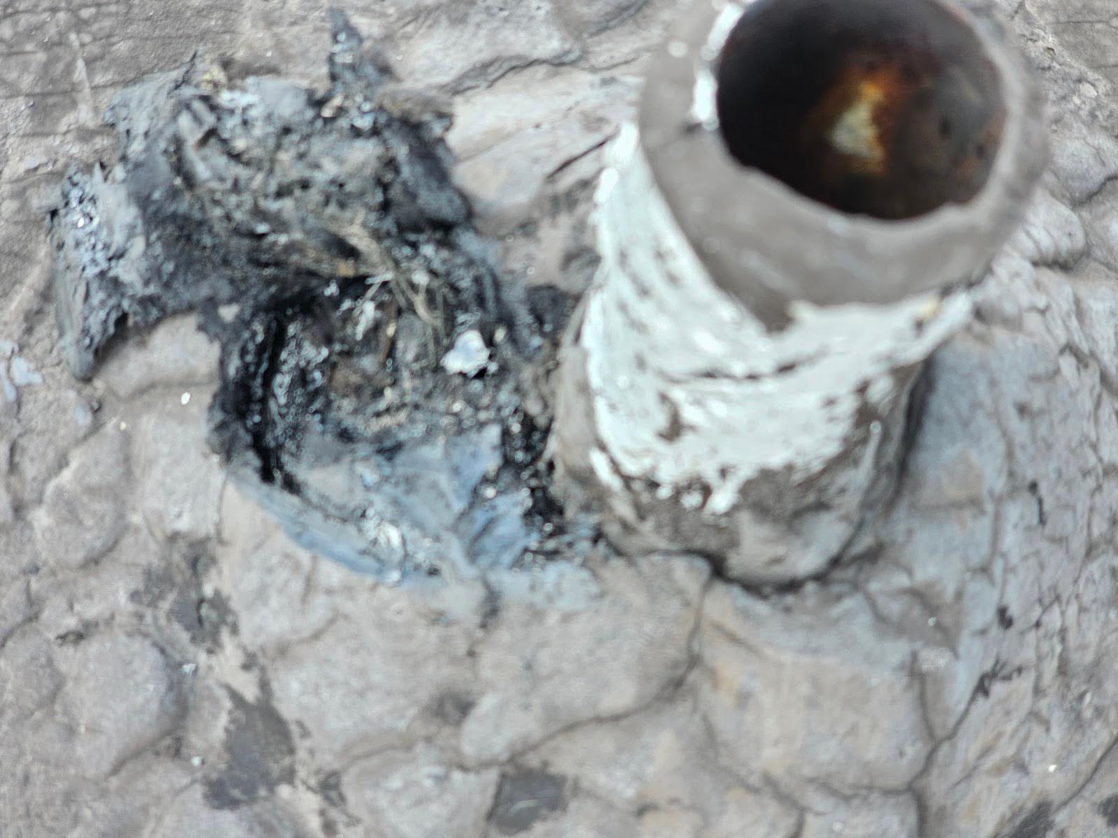 Leaking Flat Roof Penetration - Part I 3 materials stacked on in layer