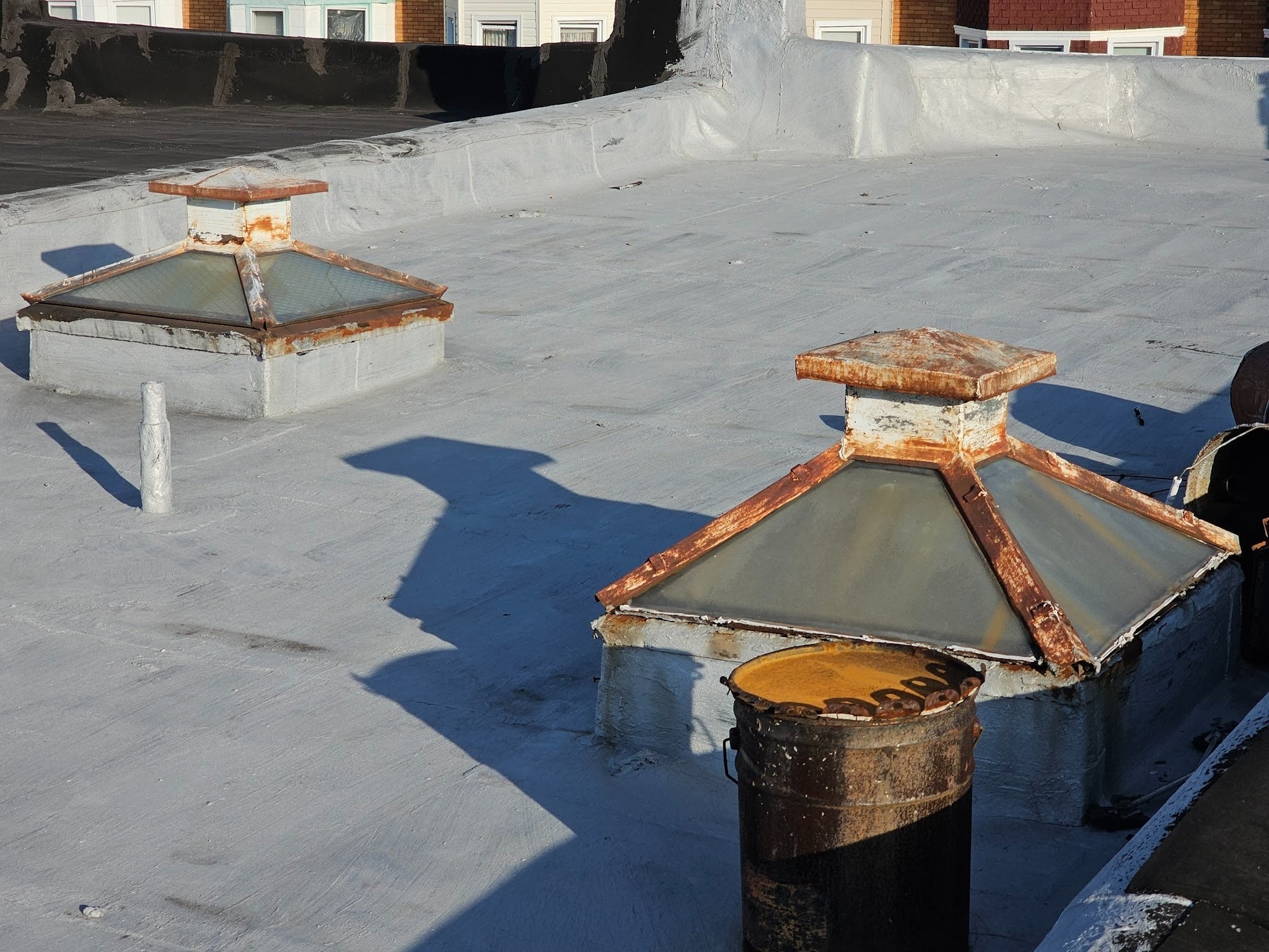 the new Painted rooftop skylights