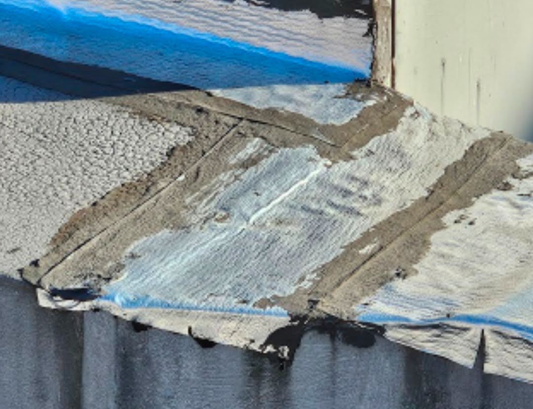 typical duct mastic, they have used more flexible materials