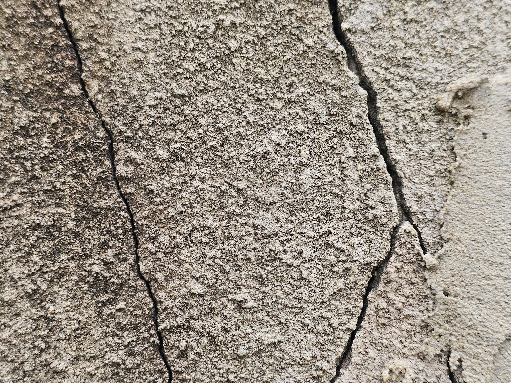 cracks on the surface